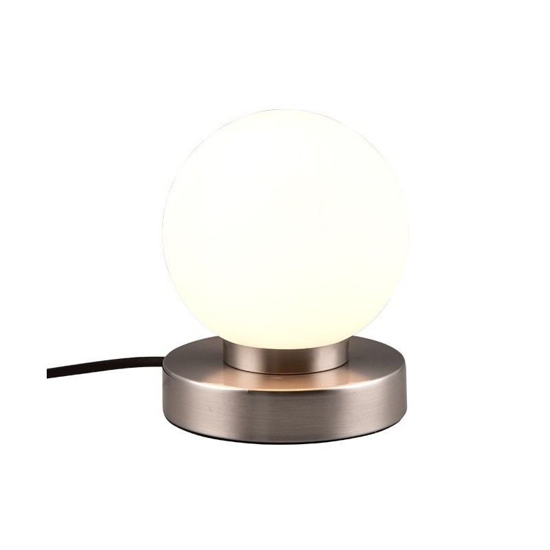 R54011001 LAMPARA SOBREMESA 1xE14 NIQUEL MATE PRINZ II TRIO