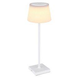 58434W LAMPARA SOBREMESA LED 4W 310Lm IP44 RECARGABLE BLANCA GREGOIR GLOBO