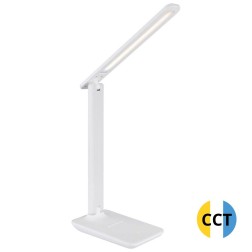 58439W FLEXO SOBREMESA LED 5W 570Lm BLANCO BRIGHTON GLOBO