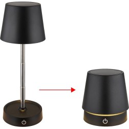 58446S LAMPARA SOBREMESA 1,2W 3000K 30Lm REGULABLE BATERIA ARENA CARLOS GLOBO