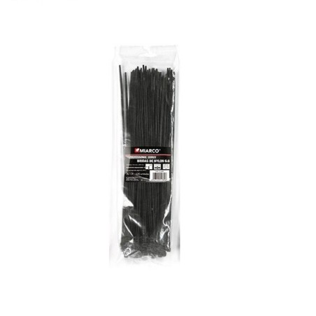 9710 BRIDA POLIAMIDA 6,6 NEGRA BOLSA 100 UD  4,8x350mm MIARCO