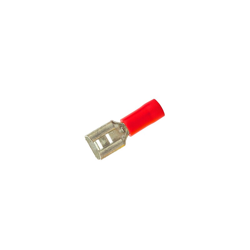 RTFR 100ud TERMINAL HEMBRA ROJO 20,5 mm- P-MACHO 6,3 x 0,8 COPAIN