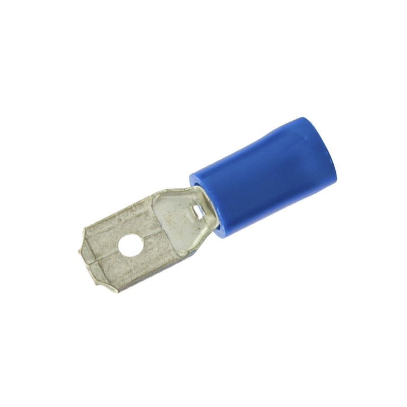 RTLFA 100ud TERMINAL LENGUETA AISLADA AZUL P-HEMBRA 6,3x0,8 COPAIN