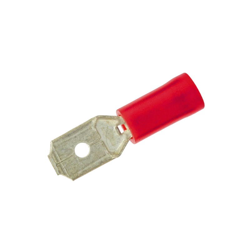 RTLFR 100ud TERMINAL LENGUETA AISLADA ROJA P-HEMBRA 6,3x0,8 COPAIN