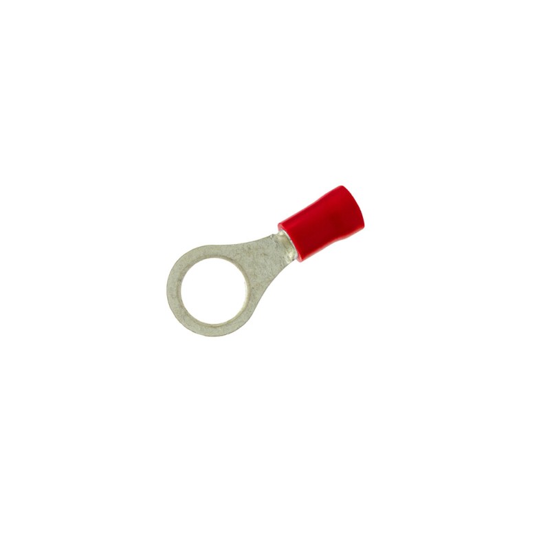 RTR105 100ud TERMINAL AISLADO REDONDO ROJO øINT: 5,3mm COPAIN