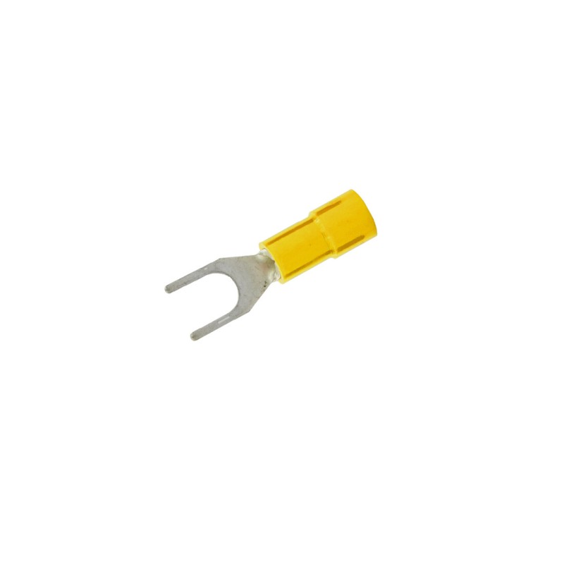 RTY205 100ud TERMINAL HORQUILLA AISLADO AMARILLO øINT: 5,3 mm COPAIN