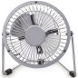 5000729 VENTILADOR GRIS SOBREMESA USB OSCILANTE 3W NIAROS