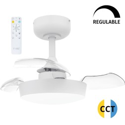 300005062 VENTILADOR TECHO CCT Ø55 ASPAS RETRACTILES CON MANDO DC BLANCO GSC