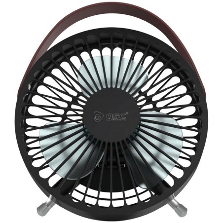 300010029 MINI VENTILADOR SOBREMESA USB 5W Ø14CM NEGRO TAPRI GSC