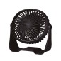300010030 MINI VENTILADOR SOBREMESA USB 3W Ø15CM NEGRO ALUA GSC