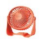 300010031 MINI VENTILADOR SOBREMESA USB 3W Ø15CM ROJO ALUA GSC