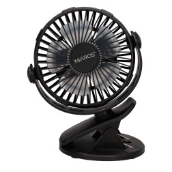 300010032 MINI VENTILADOR USB TIPO CLIP 3W NEGRO FUNE NIAROS