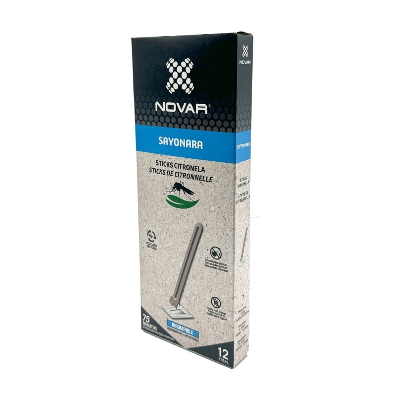 4067 12uds SAYONARA STICKS CITRONELLA NOVAR