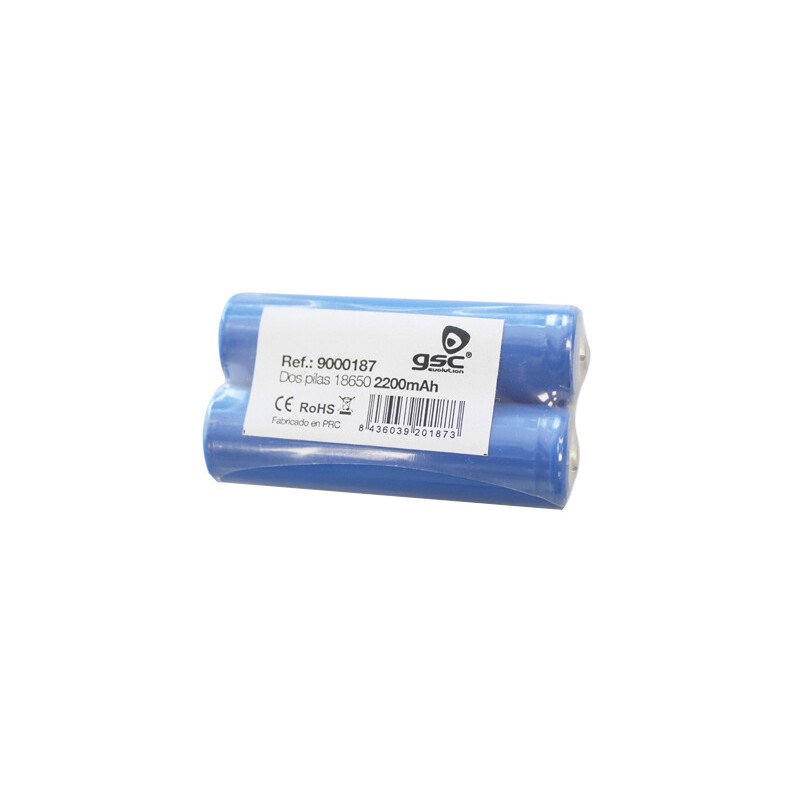9000187 2 x PILA RECARGABLE 18650 GSC