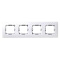 27640-65 PLACA 4 MODULOS ANCHOS BLANCA