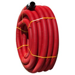 126100063 50m TUBO CANALIZACION ELECTRICA ULTRA-TP I LIGERO ROJO ø63mm