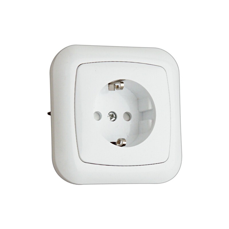 36-530-B BASE SCHUKO EMPOTRABLE BLANCO