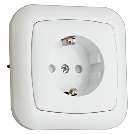 36-530-B BASE SCHUKO EMPOTRABLE BLANCO