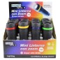 60-369 EXPOSITOR 12 MINI LINTERNAS LED ZOOM C-PILA