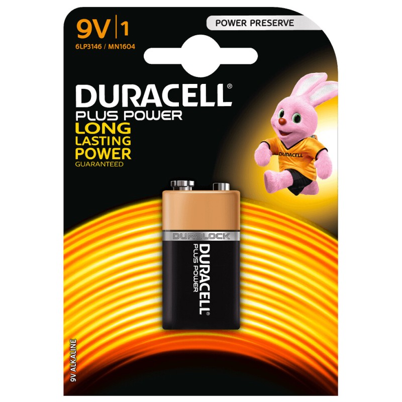 PILA ALCALINA 6LR61 9V DURACELL PLUS