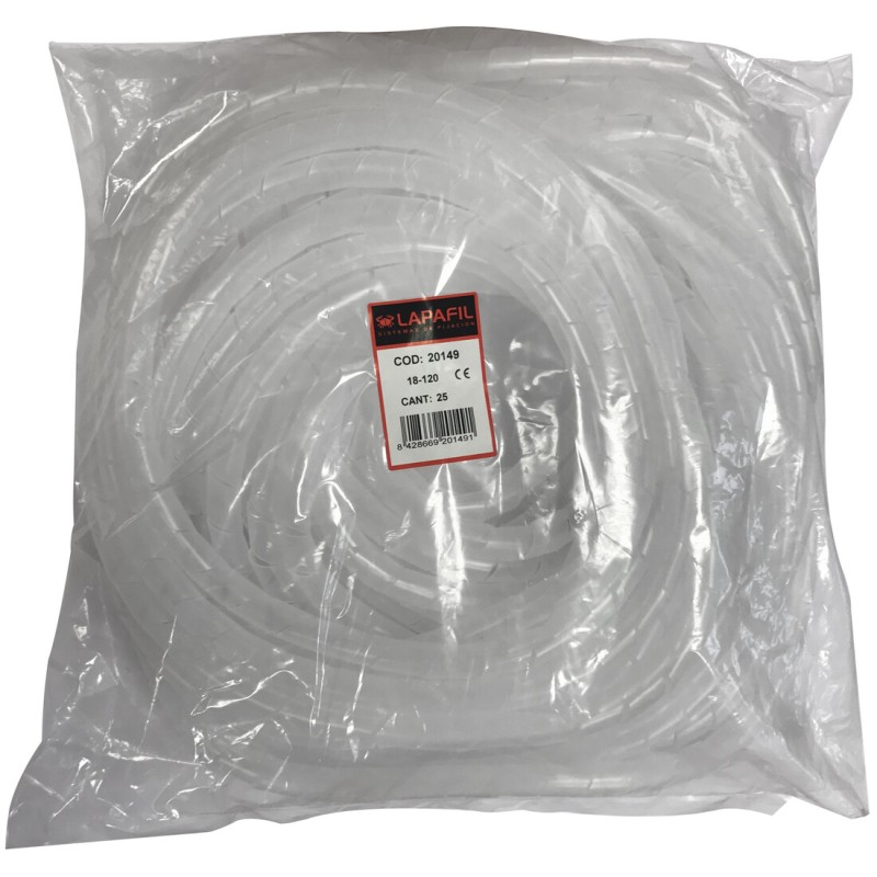 20148 20m FUNDA ESPIRAL 15-80mm- NATURAL LAPAFIL 20148 20m FUNDA ESPIRAL 15-80mm- NATURAL LAPAFIL