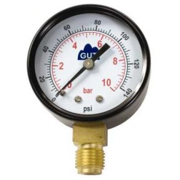 MANOMETRO 0-10 KG-CM2 SALIDA RADIAL ROSCA 1-4"