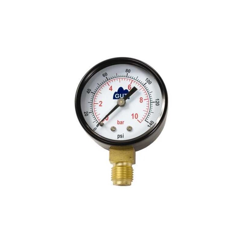 MANOMETRO 0-10 KG-CM2 SALIDA RADIAL ROSCA 1-4"