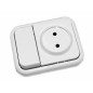 20-318-01-2 CONMUTADOR+BASE MARFIL KRISTAL 16A