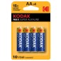 30952867 BL 4u PILA ALKALINA MAX KODAK AA LR6 1-5V 30952867 BL 4u PILA ALKALINA MAX KODAK AA LR6 1-5V