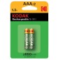 30955042 BL 2u PILA RECARGABLE KODAK AAA 650mAh
