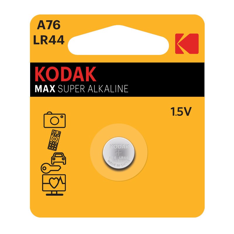 30986336 PILA BOTON MAX KODAK ALKALINA A76-LR44 30986336 PILA BOTON MAX KODAK ALKALINA A76-LR44
