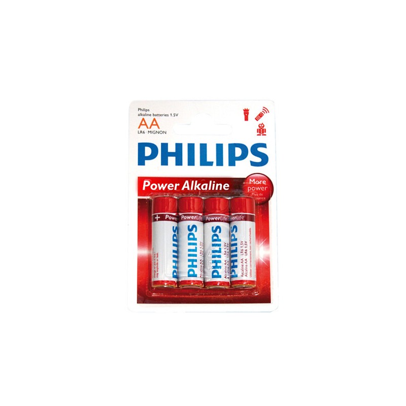 4 x PILA ALCALINA LR06 AA PHILIPS