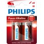 2 x PILA ALCALINA LR14 C PHILIPS