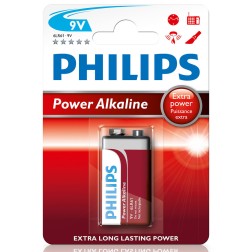 PILA ALCALINA 6F22 PHILIPS 9V