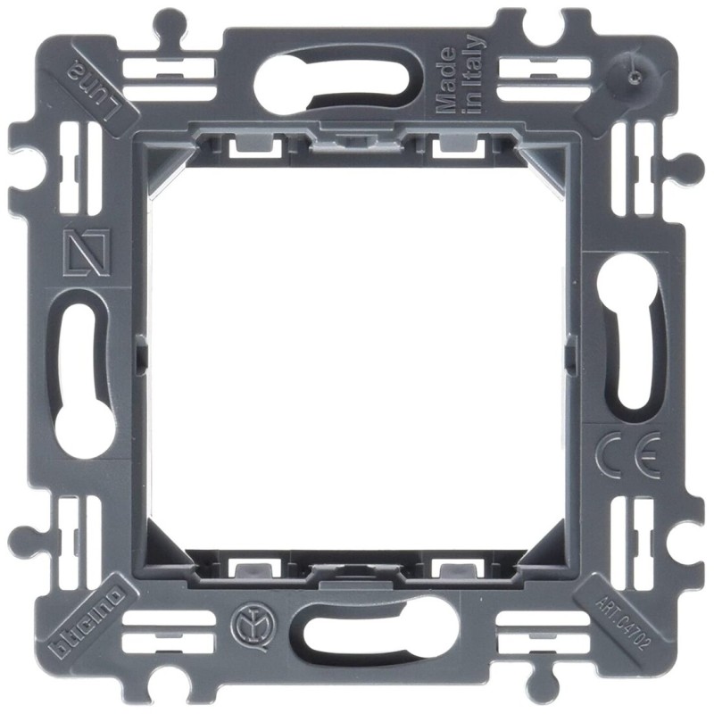 C4702 SOPORTE 2 MODULOS CON TORNILLOS LUNA