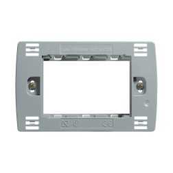 C4703 SOPORTE RECTANGULAR 3 MODULOS LUNA