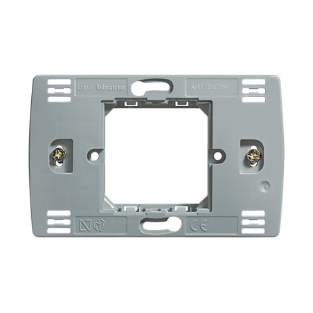 C4719 SOPORTE RECTANGULAR 2 MODULOS LUNA