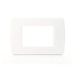 C4803BN PLACA 3 MODULOS BLANCO LUNA