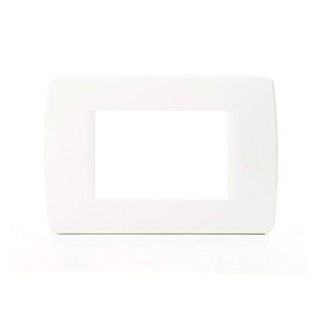 C4803BN PLACA 3 MODULOS BLANCO LUNA