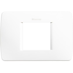 C4819BN PLACA 2 MODULOS BLANCO LUNA