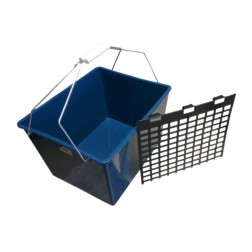 CUBO AZUL PINTURA 16 LITROS CON REJILLA + 2 ASAS