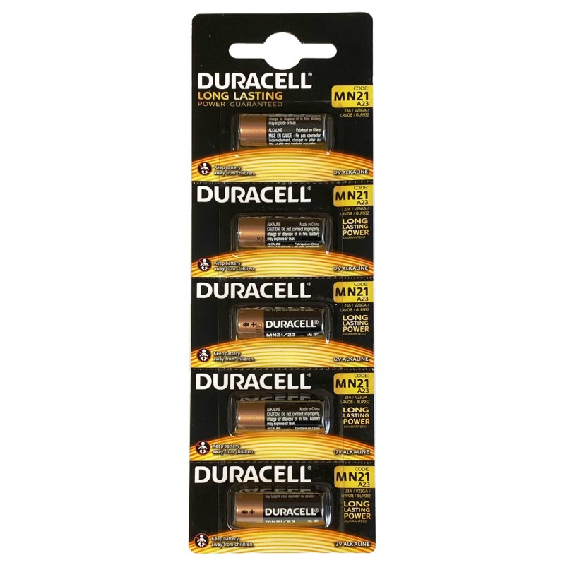 MN21 5ud PILA ALCALINA DURACELL PARA MANDOS 12V