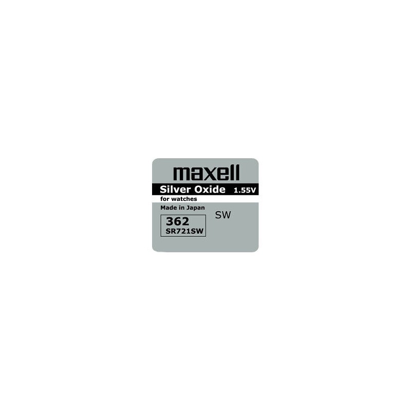 362 PILA MAXELL BOTON OXIDO DE PLATA RELOJ SR721SW