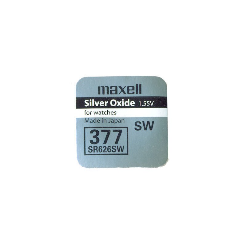 377 PILA MAXELL BOTON OXIDO DE PLATA RELOJ SR626SW