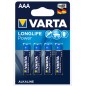4903 BL 4ud PILA ALCALINA LR03 AAA VARTA LONGLIFE