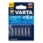 4903 BL 6ud PILA ALCALINA LR03 AAA VARTA LONGLIFE