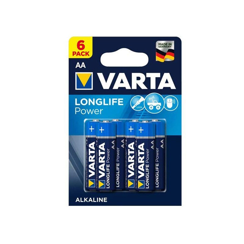 4906 BL 6ud PILA ALCALINA LR06 AA VARTA LONGLIFE